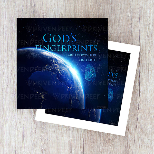 Gods Fingerprints Are Everywhere On Earth - Digital Artwork