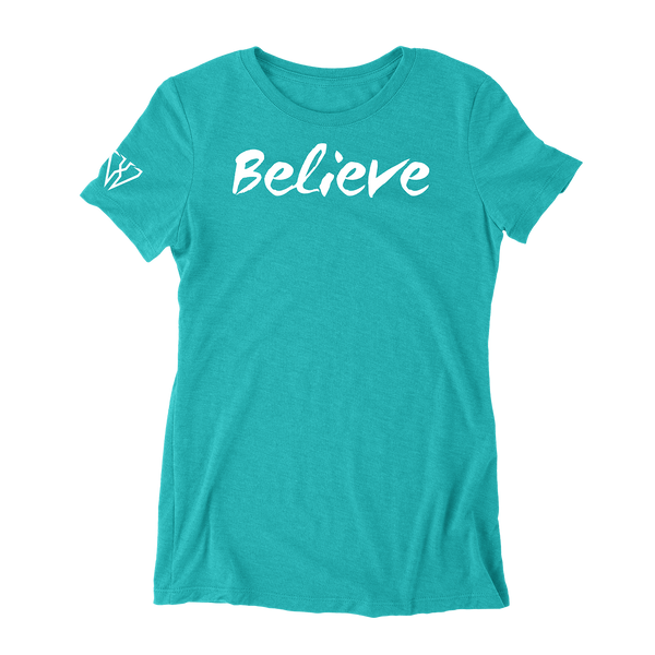 Believe - Women's Fitted T-Shirt