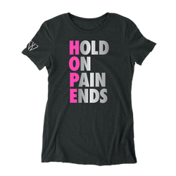 Hold On Pain Ends - Women's Fitted T-Shirt