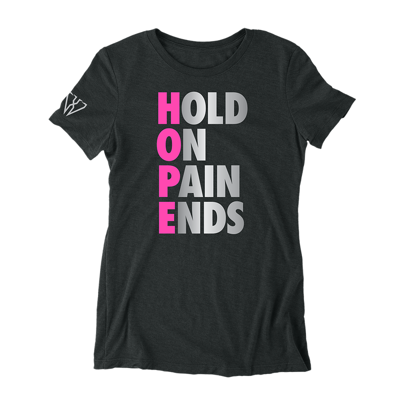 Hold On Pain Ends - Women's Fitted T-Shirt