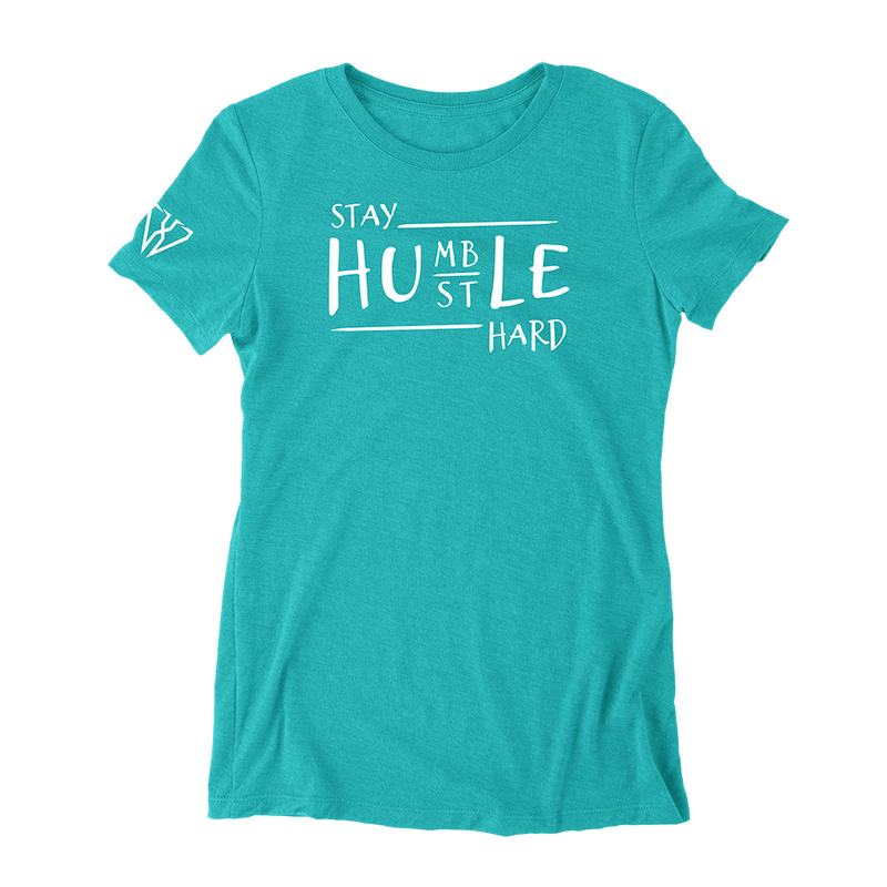 Stay Humble Hustle Hard - Women's Fitted T-Shirt